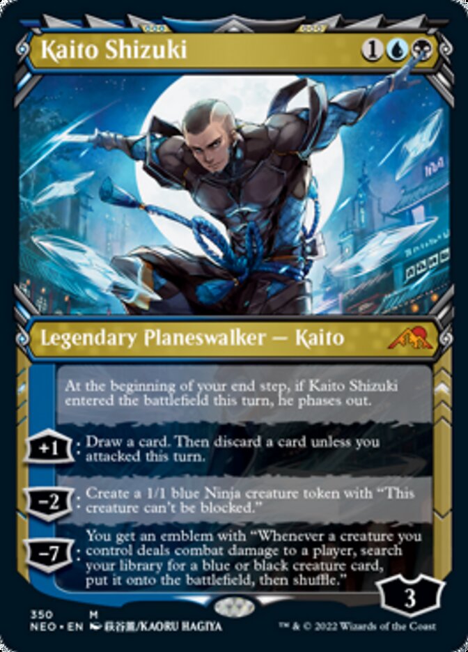 Kaito Shizuki (Showcase Ninja) [Kamigawa: Neon Dynasty] | Dragon's Lair Comics and Fantasy Houston TX