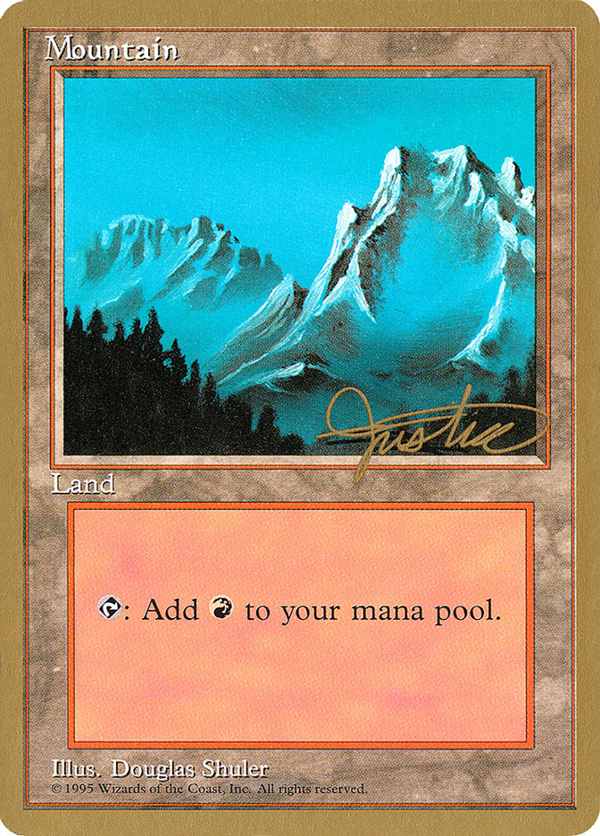 Mountain (mj374) (Mark Justice) [Pro Tour Collector Set] | Dragon's Lair Comics and Fantasy Houston TX