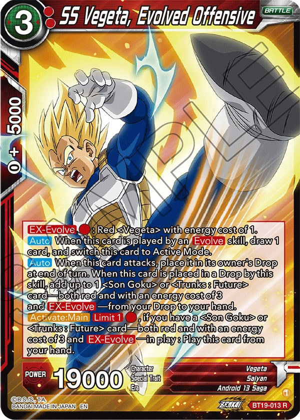 SS Vegeta, Evolved Offensive (BT19-013) [Fighter's Ambition] | Dragon's Lair Comics and Fantasy Houston TX