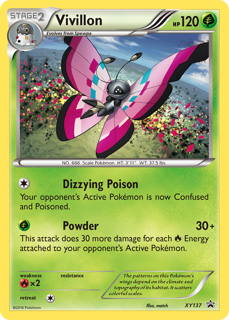 Vivillon (XY137) [XY: Black Star Promos] | Dragon's Lair Comics and Fantasy Houston TX