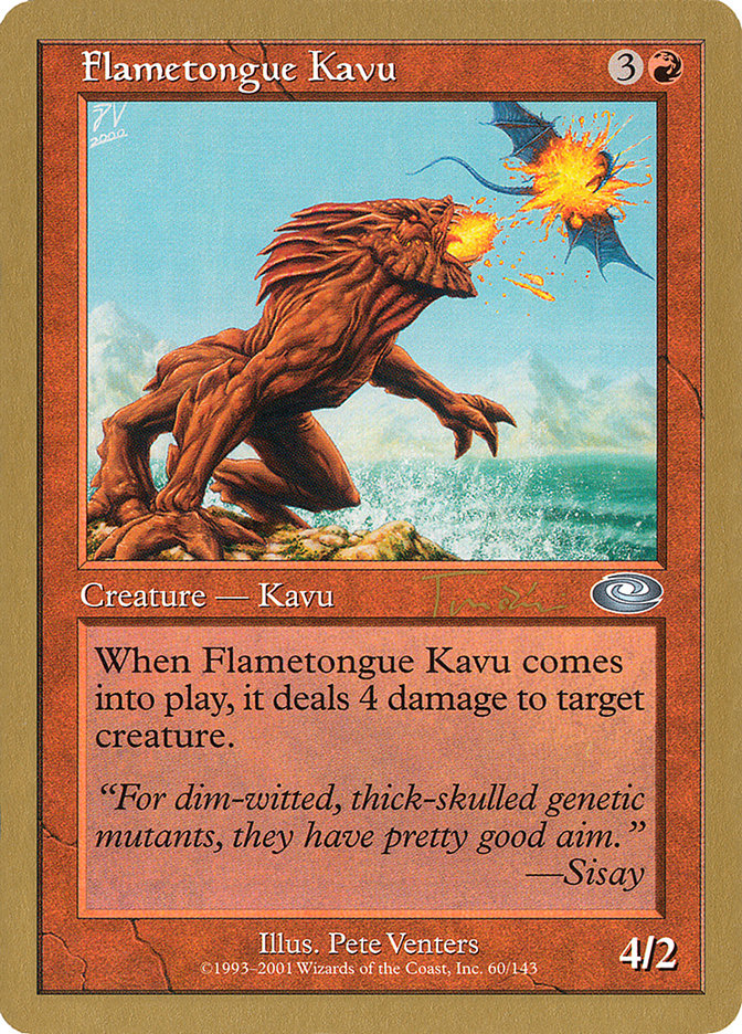 Flametongue Kavu (Jan Tomcani) [World Championship Decks 2001] | Dragon's Lair Comics and Fantasy Houston TX