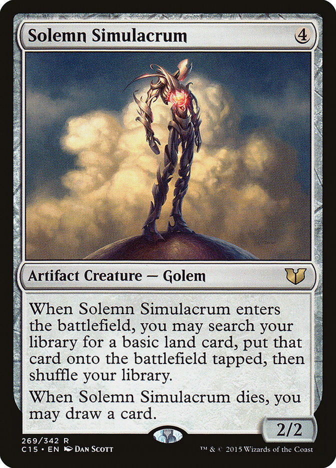 Solemn Simulacrum [Commander 2015] | Dragon's Lair Comics and Fantasy Houston TX