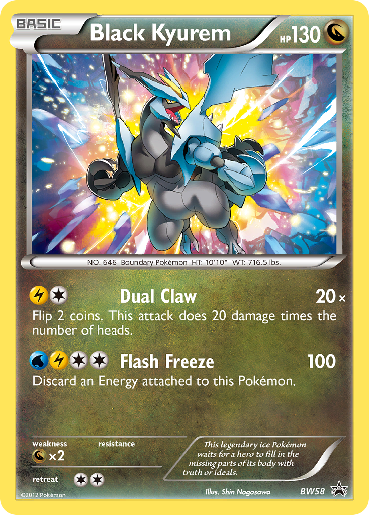 Black Kyurem (BW58) [Black & White: Black Star Promos] | Dragon's Lair Comics and Fantasy Houston TX