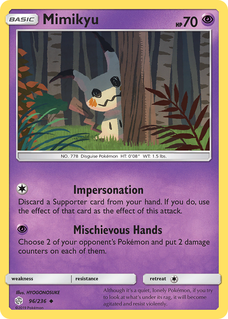 Mimikyu (96/236) [Sun & Moon: Cosmic Eclipse] | Dragon's Lair Comics and Fantasy Houston TX