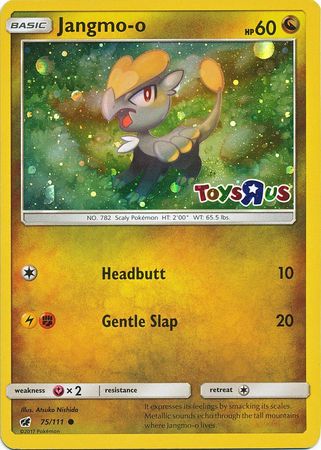 Jangmo o (75/111) (Toys R Us Promo) [Sun & Moon: Crimson Invasion] | Dragon's Lair Comics and Fantasy Houston TX