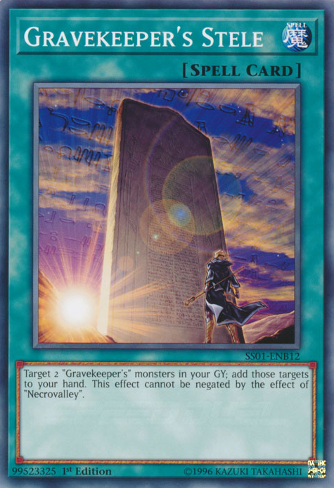 Gravekeeper's Stele [SS01-ENB12] Common | Dragon's Lair Comics and Fantasy Houston TX