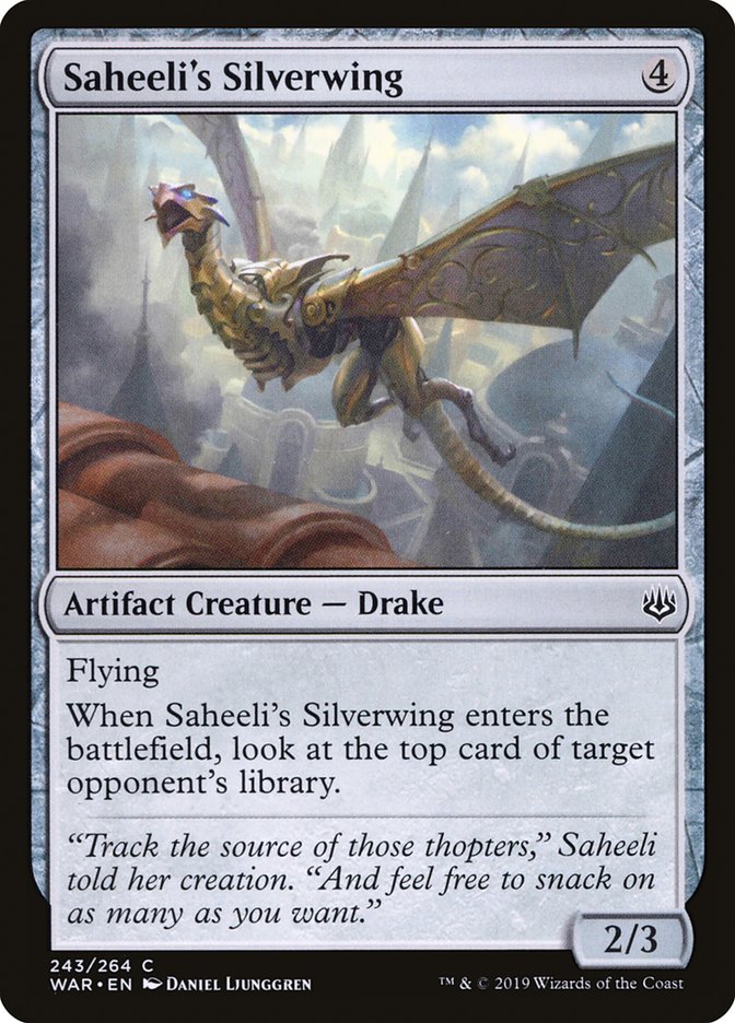 Saheeli's Silverwing [War of the Spark] | Dragon's Lair Comics and Fantasy Houston TX