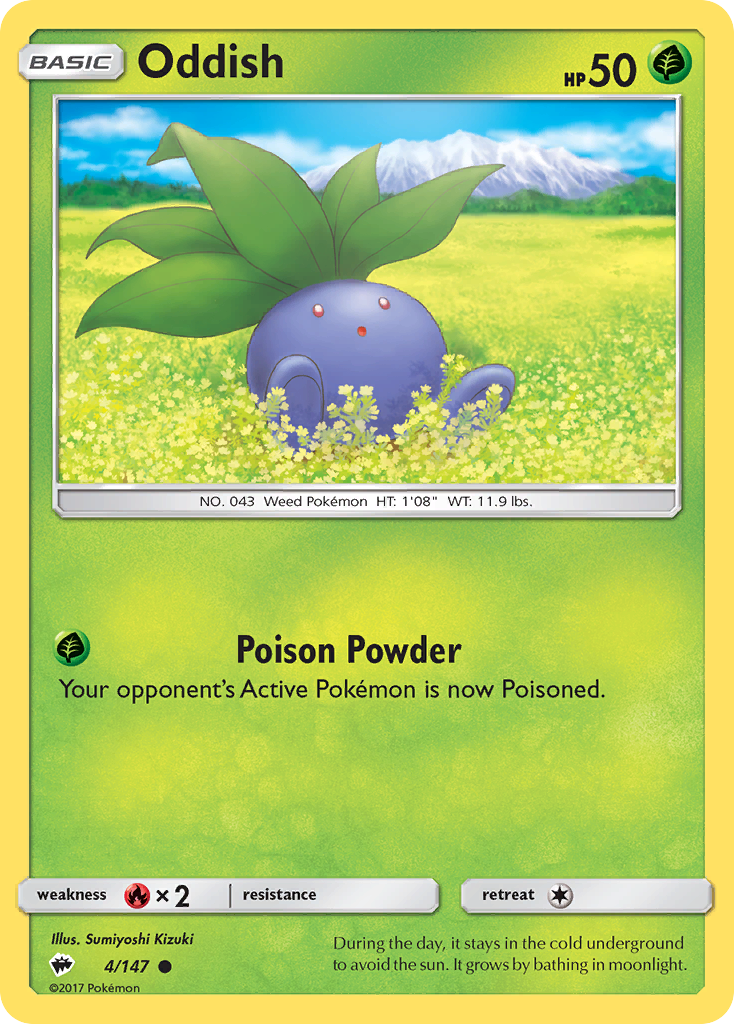 Oddish (4/147) [Sun & Moon: Burning Shadows] | Dragon's Lair Comics and Fantasy Houston TX