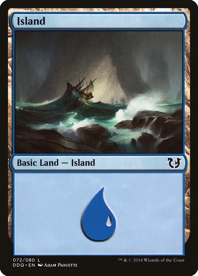 Island (72) [Duel Decks: Blessed vs. Cursed] | Dragon's Lair Comics and Fantasy Houston TX