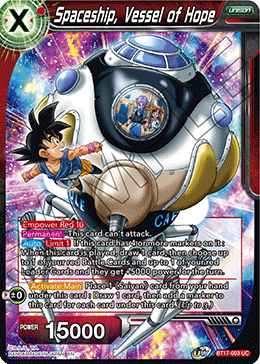 Spaceship, Vessel of Hope (BT17-003) [Ultimate Squad] | Dragon's Lair Comics and Fantasy Houston TX