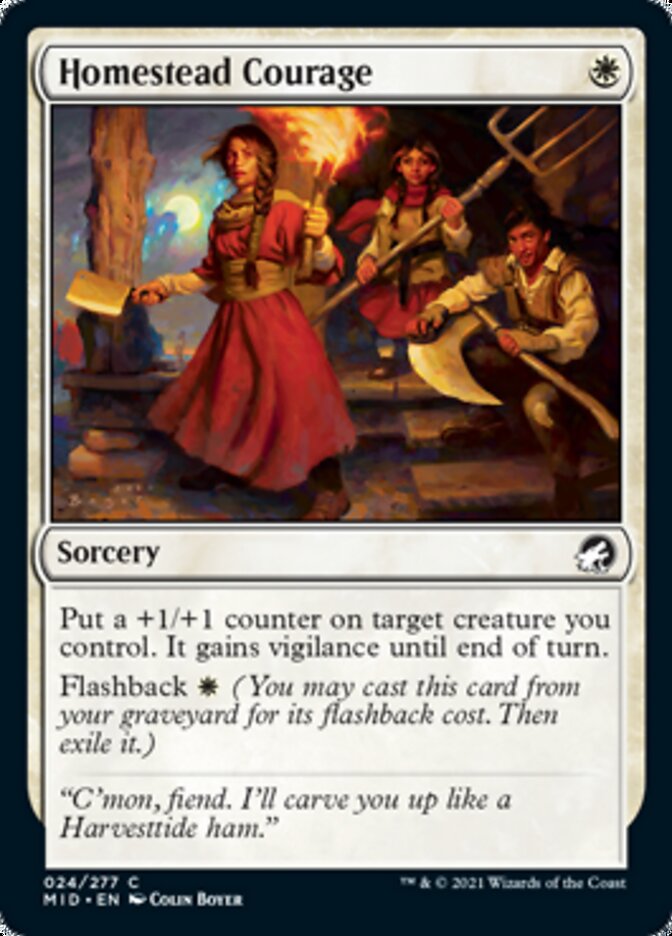 Homestead Courage [Innistrad: Midnight Hunt] | Dragon's Lair Comics and Fantasy Houston TX