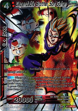 Dependable Brother Son Gohan (SPR) (BT7-006) [Assault of the Saiyans] | Dragon's Lair Comics and Fantasy Houston TX
