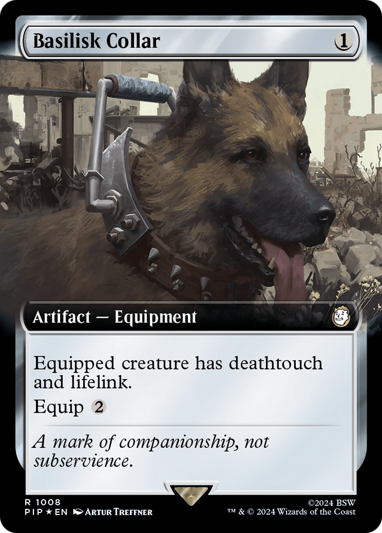 Basilisk Collar (Extended Art) (Surge Foil) [Fallout] | Dragon's Lair Comics and Fantasy Houston TX