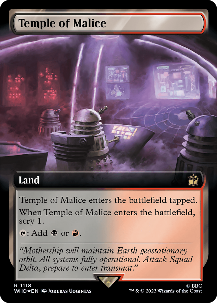 Temple of Malice (Extended Art) (Surge Foil) [Doctor Who] | Dragon's Lair Comics and Fantasy Houston TX