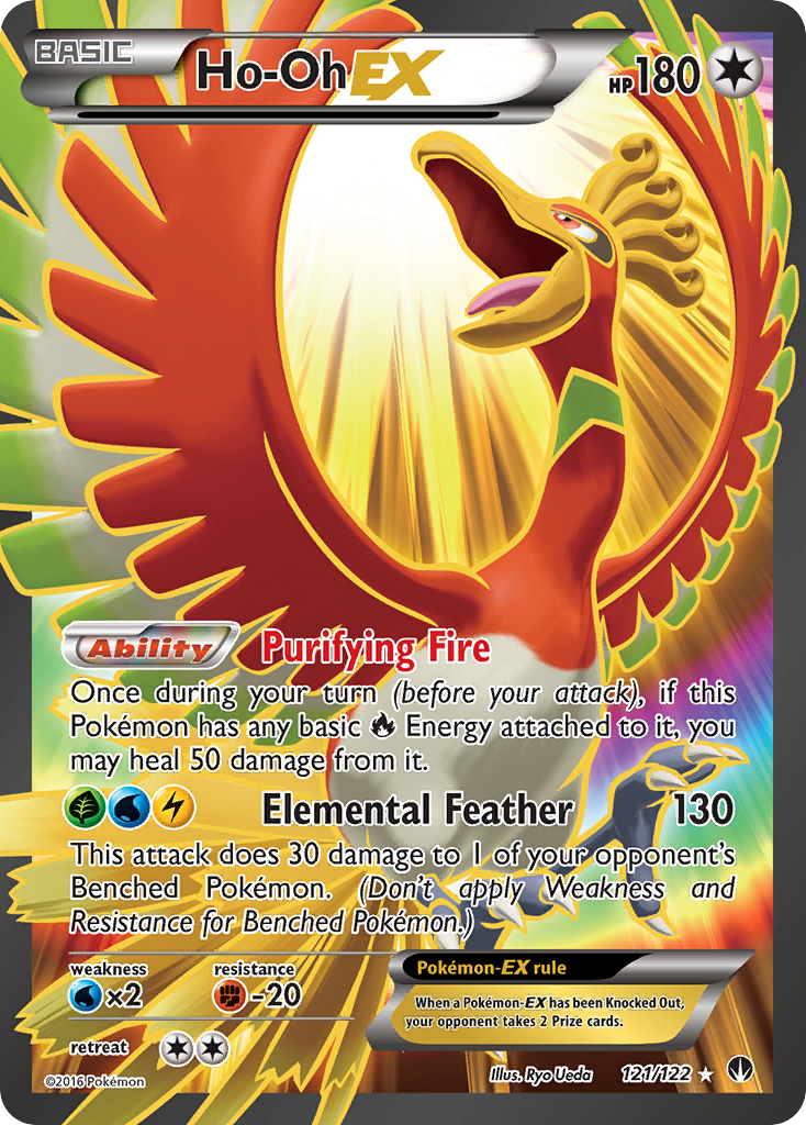 Ho-Oh EX (121/122) [XY: BREAKpoint] | Dragon's Lair Comics and Fantasy Houston TX