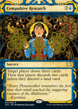 Compulsive Research (Foil Etched) [Strixhaven: School of Mages Mystical Archive] | Dragon's Lair Comics and Fantasy Houston TX