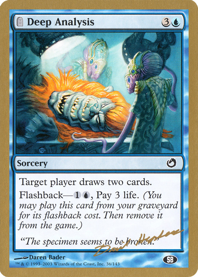 Deep Analysis (Dave Humpherys) (SB) [World Championship Decks 2003] | Dragon's Lair Comics and Fantasy Houston TX