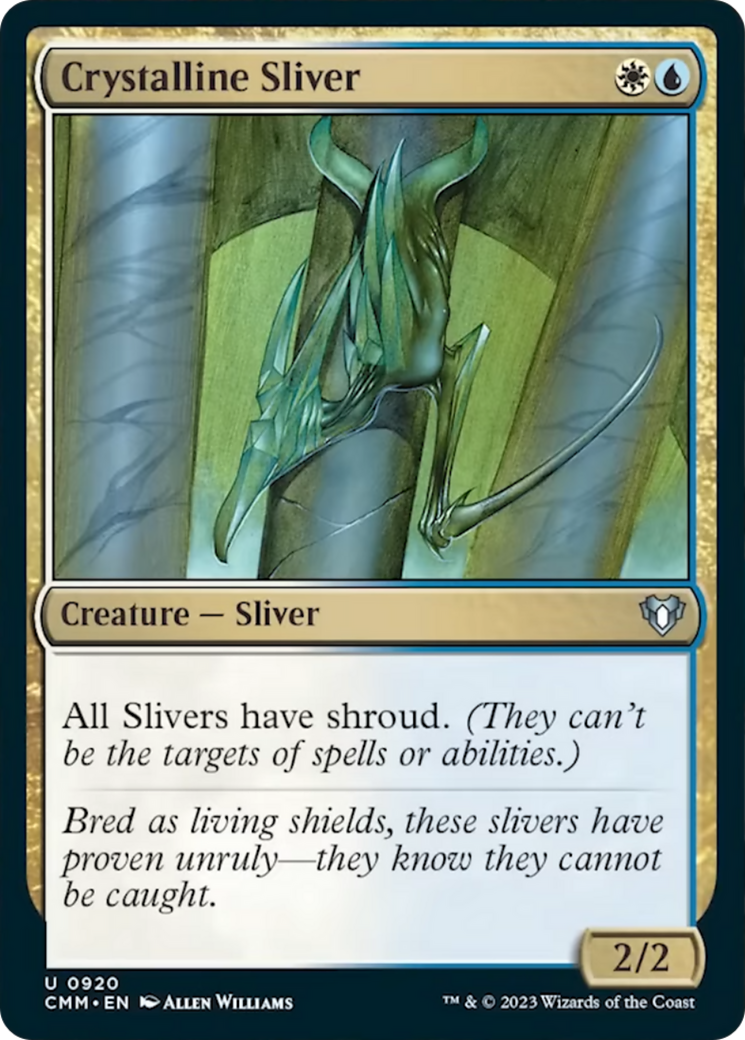 Crystalline Sliver [Commander Masters] | Dragon's Lair Comics and Fantasy Houston TX
