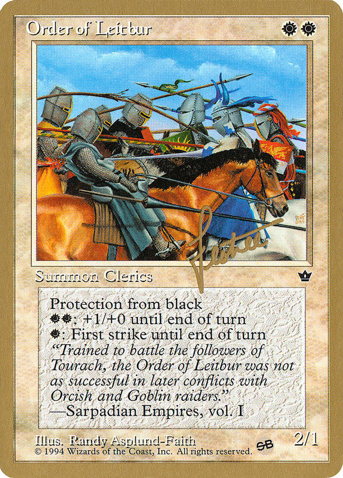 Order of Leitbur (Group) (Bertrand Lestree) (SB) [Pro Tour Collector Set] | Dragon's Lair Comics and Fantasy Houston TX