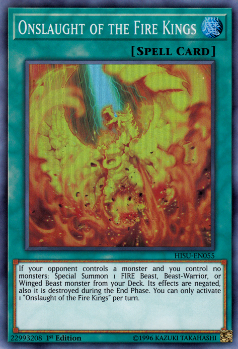 Onslaught of the Fire Kings [HISU-EN055] Super Rare | Dragon's Lair Comics and Fantasy Houston TX