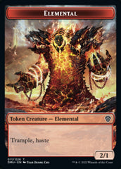 Saproling // Elemental Double-Sided Token [Dominaria United Tokens] | Dragon's Lair Comics and Fantasy Houston TX