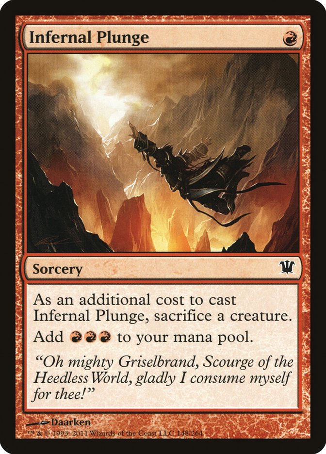Infernal Plunge [Innistrad] | Dragon's Lair Comics and Fantasy Houston TX