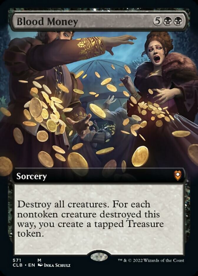 Blood Money (Extended Art) [Commander Legends: Battle for Baldur's Gate] | Dragon's Lair Comics and Fantasy Houston TX