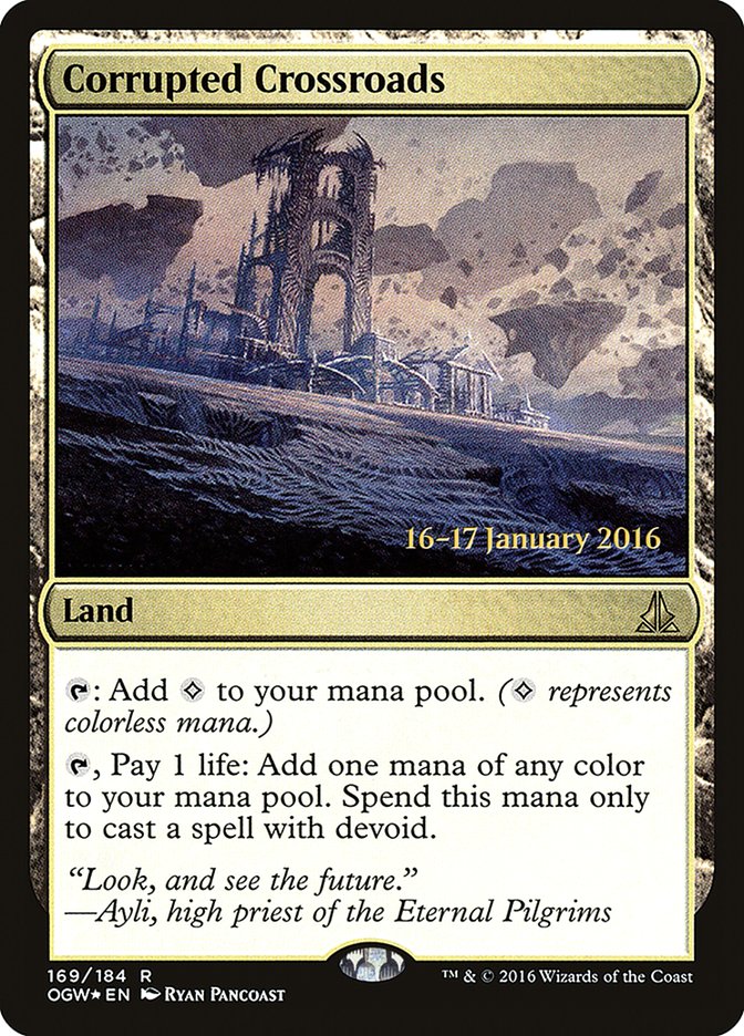 Corrupted Crossroads [Oath of the Gatewatch Prerelease Promos] | Dragon's Lair Comics and Fantasy Houston TX