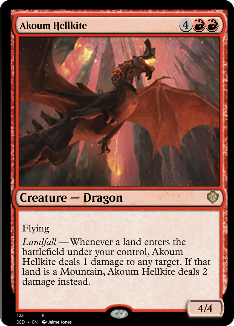 Akoum Hellkite [Starter Commander Decks] | Dragon's Lair Comics and Fantasy Houston TX