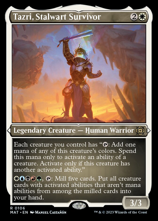 Tazri, Stalwart Survivor (Foil Etched) [March of the Machine: The Aftermath] | Dragon's Lair Comics and Fantasy Houston TX