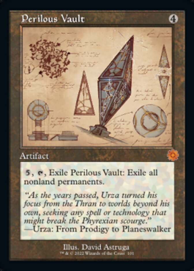 Perilous Vault (Retro Schematic) [The Brothers' War Retro Artifacts] | Dragon's Lair Comics and Fantasy Houston TX