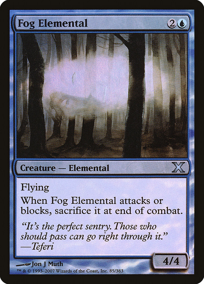 Fog Elemental (Premium Foil) [Tenth Edition] | Dragon's Lair Comics and Fantasy Houston TX