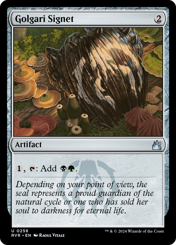 Golgari Signet [Ravnica Remastered] | Dragon's Lair Comics and Fantasy Houston TX