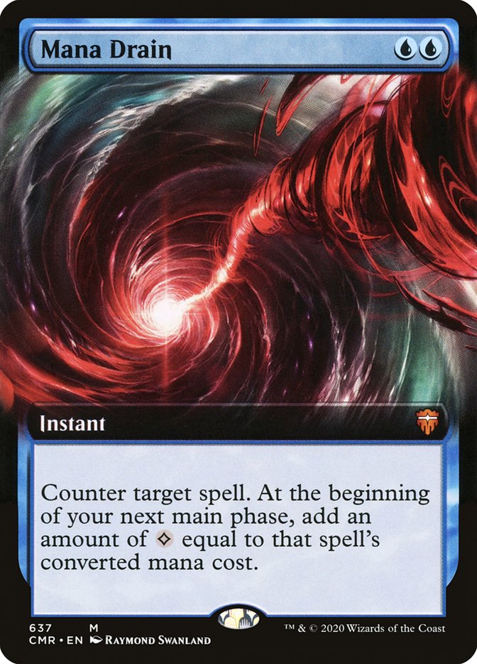 Mana Drain (Extended Art) [Commander Legends] | Dragon's Lair Comics and Fantasy Houston TX