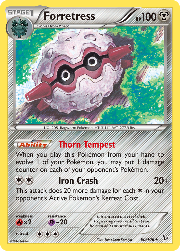 Forretress (60/106) [XY: Flashfire] | Dragon's Lair Comics and Fantasy Houston TX