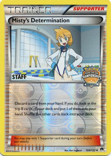 Misty's Determination (104/122) (Regional Championship Promo Staff) [XY: BREAKpoint] | Dragon's Lair Comics and Fantasy Houston TX