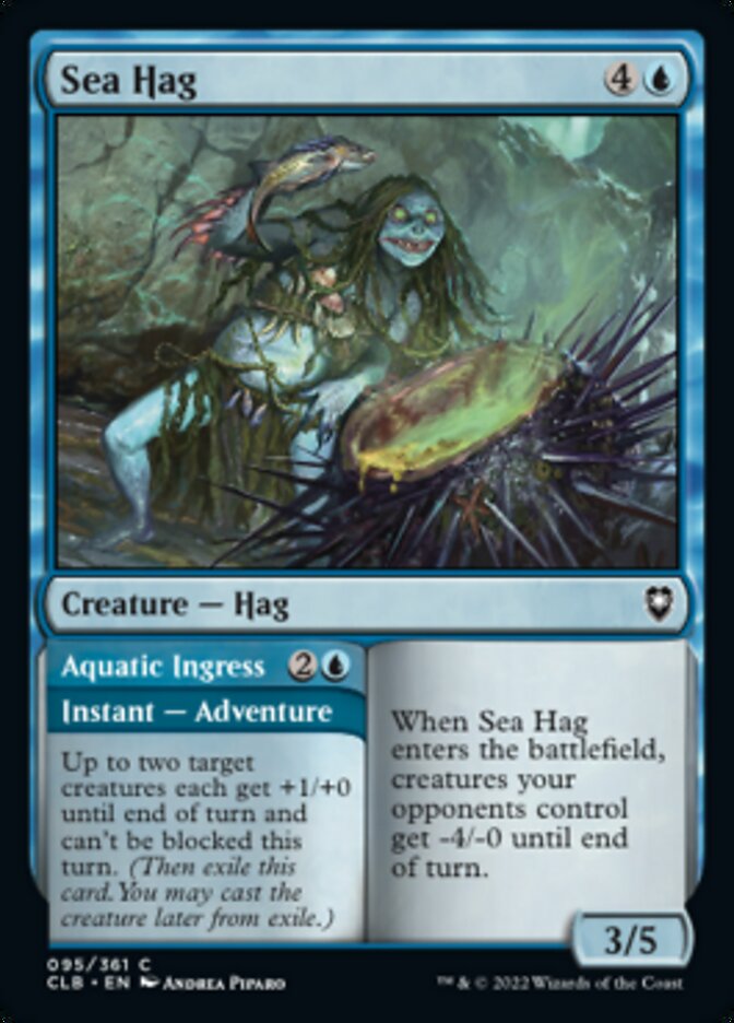Sea Hag // Aquatic Ingress [Commander Legends: Battle for Baldur's Gate] | Dragon's Lair Comics and Fantasy Houston TX