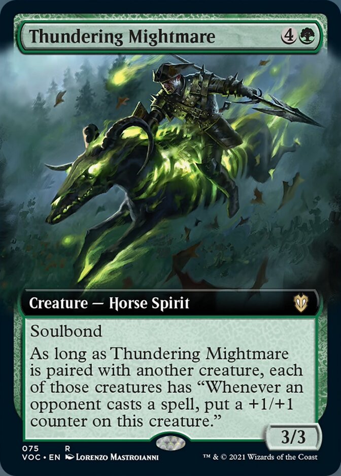 Thundering Mightmare (Extended Art) [Innistrad: Crimson Vow Commander] | Dragon's Lair Comics and Fantasy Houston TX