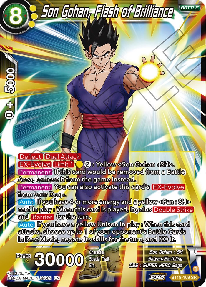 Son Gohan, Flash of Brilliance (BT18-109) [Dawn of the Z-Legends] | Dragon's Lair Comics and Fantasy Houston TX
