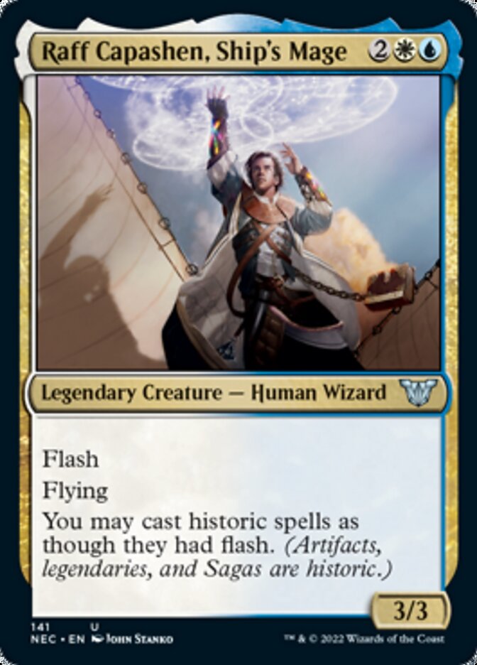 Raff Capashen, Ship's Mage [Kamigawa: Neon Dynasty Commander] | Dragon's Lair Comics and Fantasy Houston TX