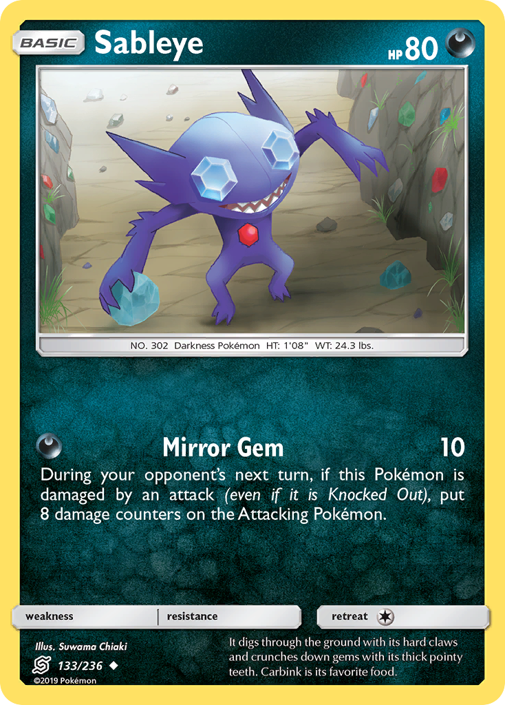 Sableye (133/236) [Sun & Moon: Unified Minds] | Dragon's Lair Comics and Fantasy Houston TX