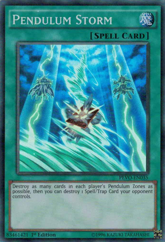 Pendulum Storm [PEVO-EN035] Super Rare | Dragon's Lair Comics and Fantasy Houston TX
