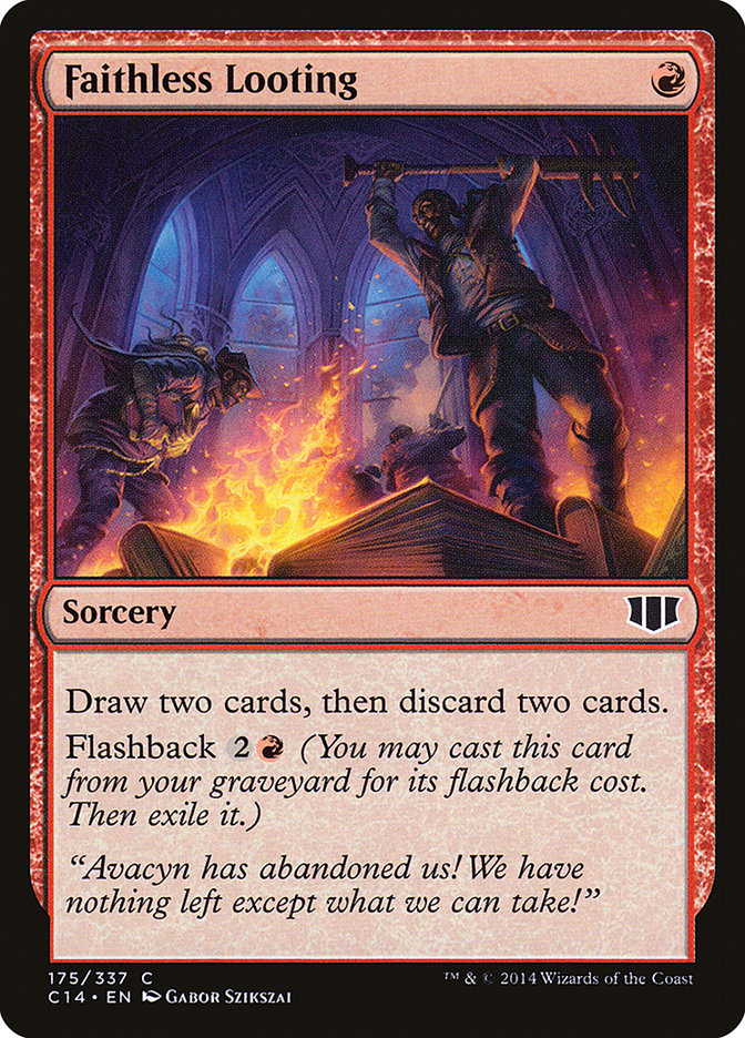 Faithless Looting [Commander 2014] | Dragon's Lair Comics and Fantasy Houston TX