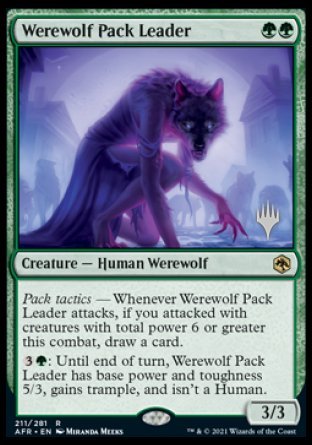 Werewolf Pack Leader (Promo Pack) [Dungeons & Dragons: Adventures in the Forgotten Realms Promos] | Dragon's Lair Comics and Fantasy Houston TX