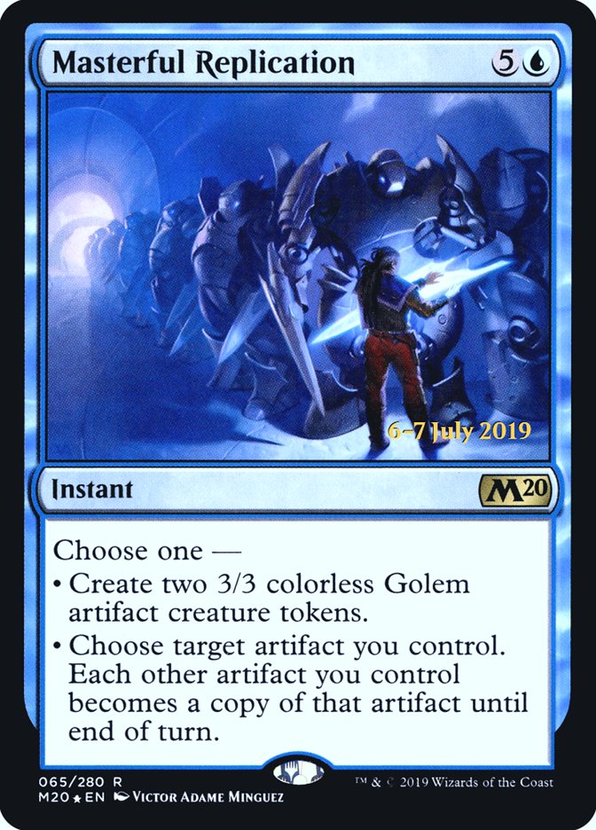 Masterful Replication [Core Set 2020 Prerelease Promos] | Dragon's Lair Comics and Fantasy Houston TX