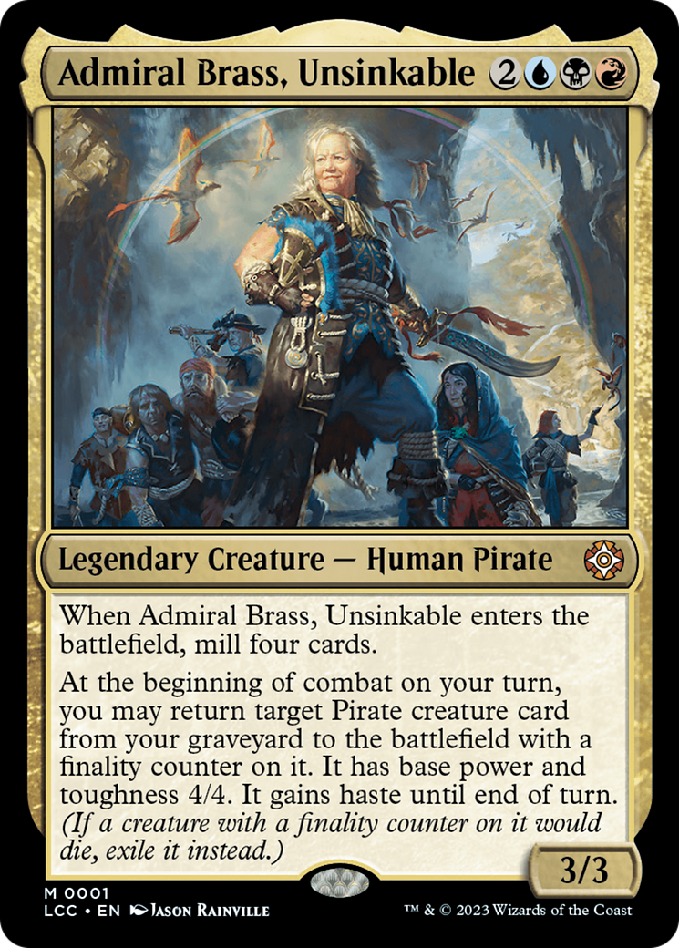 Admiral Brass, Unsinkable [The Lost Caverns of Ixalan Commander] | Dragon's Lair Comics and Fantasy Houston TX