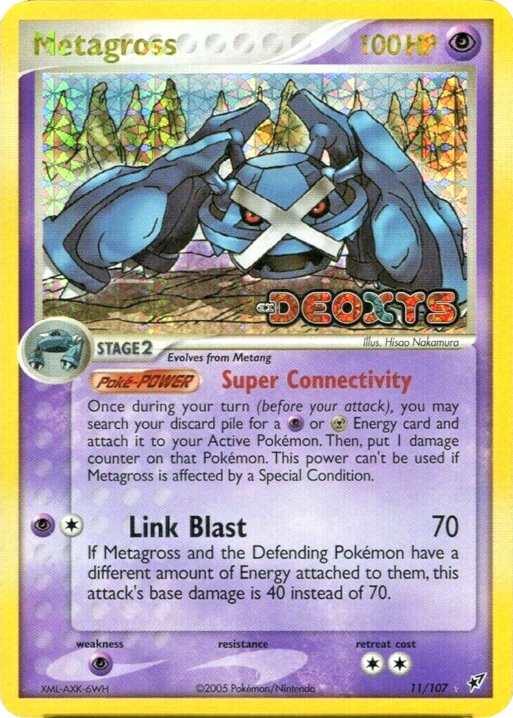 Metagross (11/107) (Stamped) [EX: Deoxys] | Dragon's Lair Comics and Fantasy Houston TX