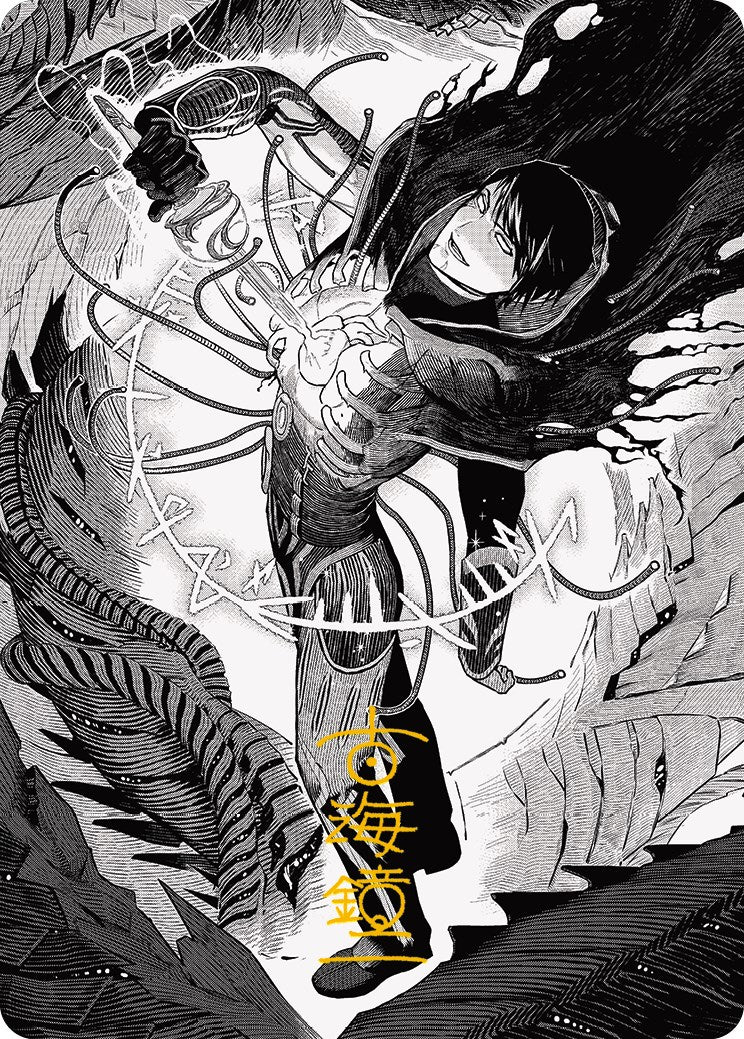 Jace, the Perfected Mind 2 Art Card (Gold-Stamped Signature) [Phyrexia: All Will Be One Art Series] | Dragon's Lair Comics and Fantasy Houston TX