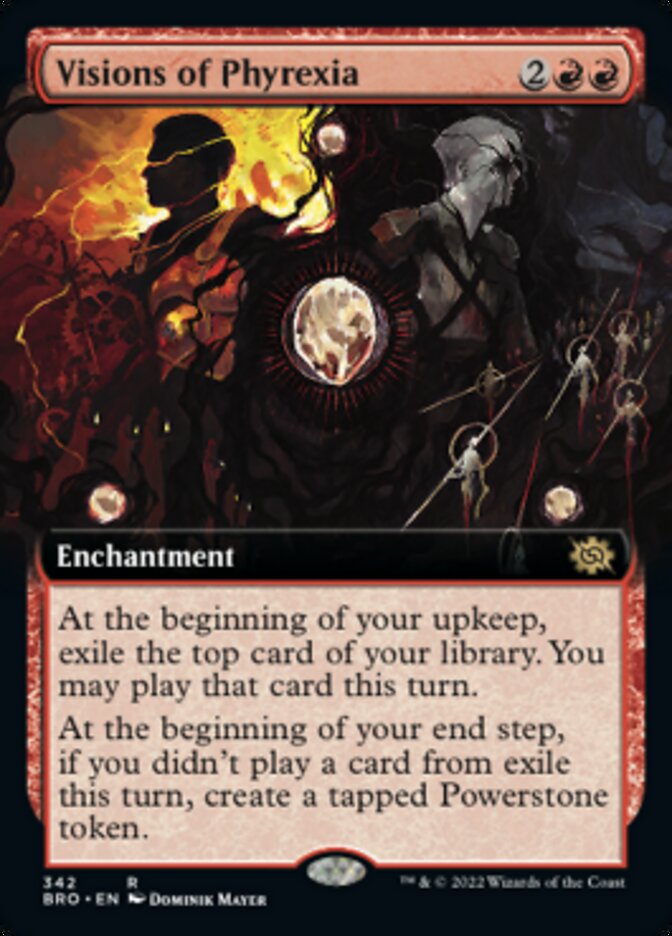 Visions of Phyrexia (Extended Art) [The Brothers' War] | Dragon's Lair Comics and Fantasy Houston TX