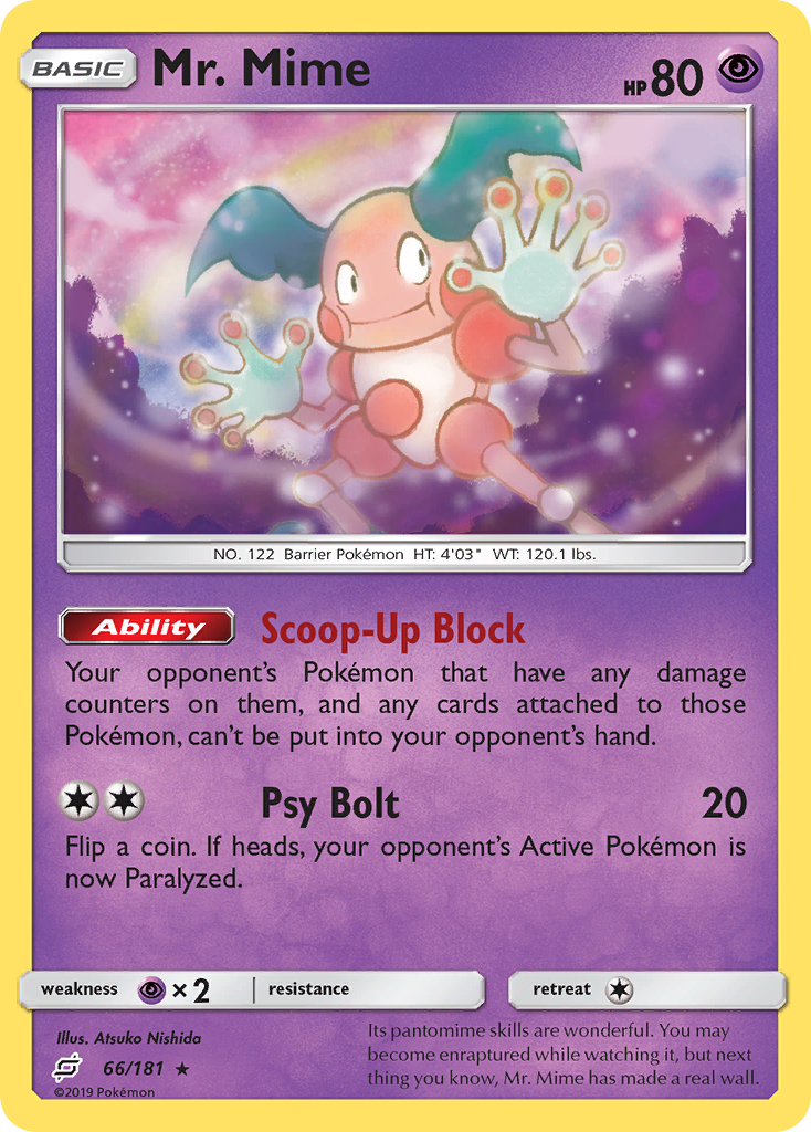 Mr. Mime (66/181) [Sun & Moon: Team Up] | Dragon's Lair Comics and Fantasy Houston TX